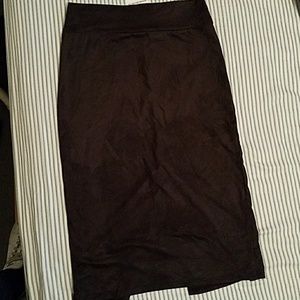 NWT super slim dark chocolate pencil skirt
